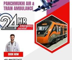 Hire Panchmukhi Air and Train Ambulance Service in Bhopal with Advanced Medical Equipment